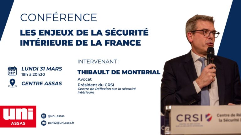 Inscription conférence UNI ASSAS