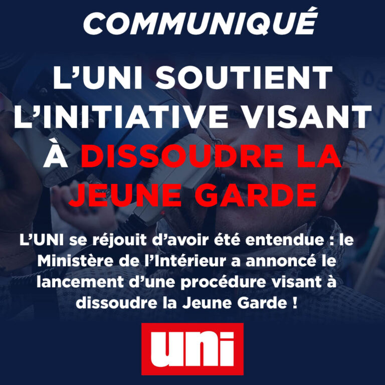 L’UNI apporte son soutien à l’initiative visant à dissoudre la Jeune Garde